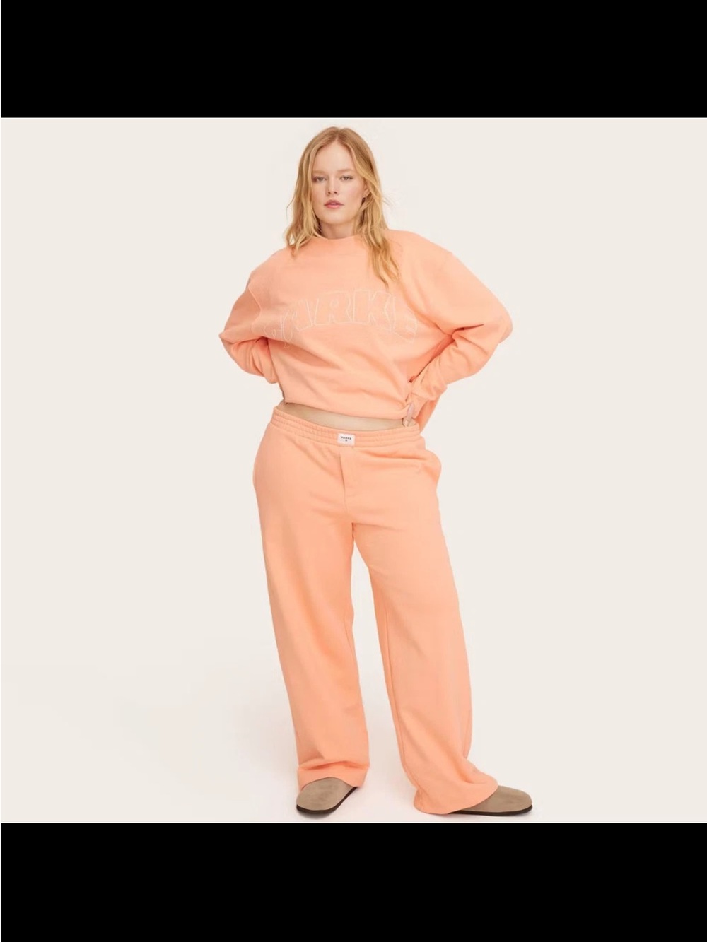 Parke x Target XL Women's High-Rise Boxer Sweatpants Relaxed Fit Stretch Pink